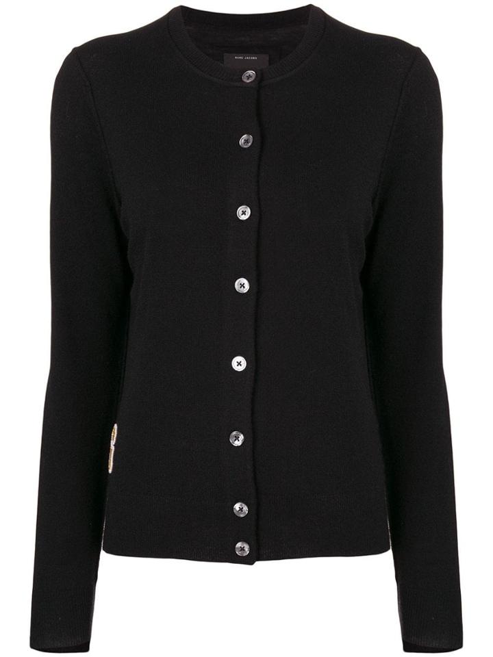 Marc Jacobs Crew Neck Cardigan - Black