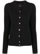Marc Jacobs Crew Neck Cardigan - Black