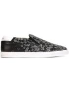 Just Cavalli Pins Print Slip-on Sneakers