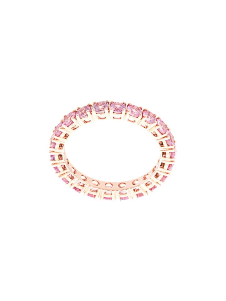 Dana Rebecca 14kt Rose Gold Pink Sapphire Eternity Ring