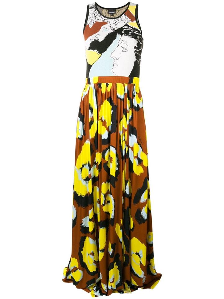 Just Cavalli Leopard Print Dress - Brown