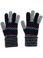 Ps Paul Smith Striped Knitted Gloves - Blue