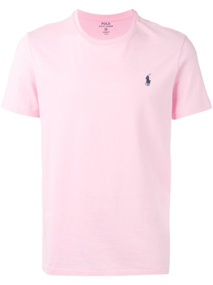 Polo Ralph Lauren - Logo Embroidered T-shirt - Men - Cotton - Xxl, Pink/purple, Cotton