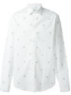 Kenzo 'cartoon Cactus' Shirt, Men's, Size: 41, White, Cotton