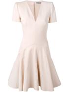 Pleated Dress - Women - Silk/polyamide/wool - 38, Pink/purple, Silk/polyamide/wool, Alexander Mcqueen