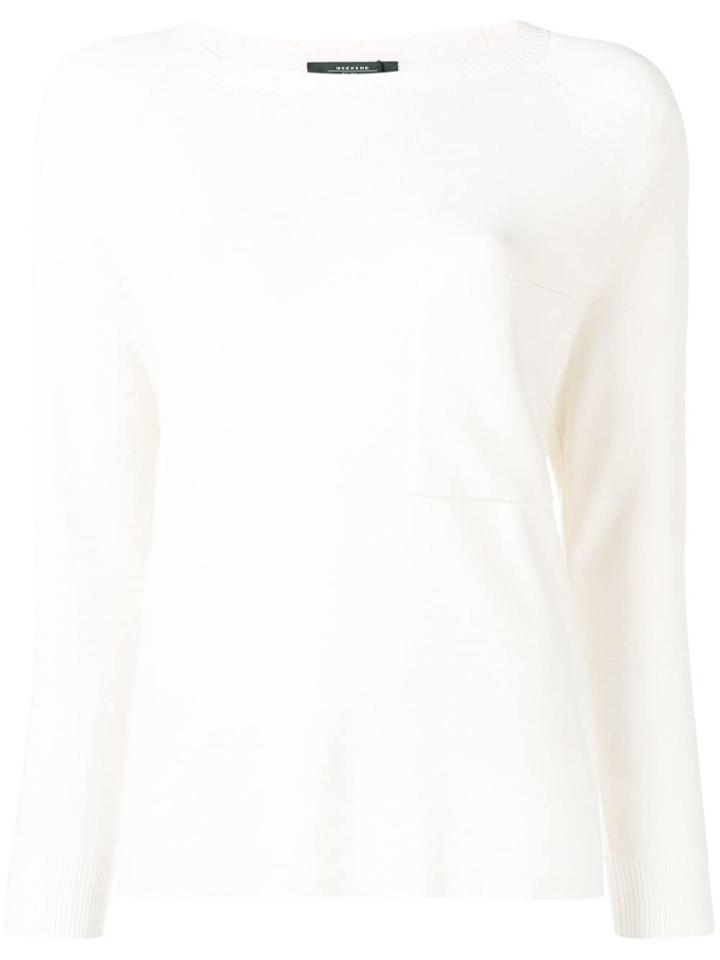 Max Mara Canapa Chest Pocket Jumper - Neutrals