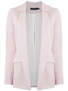 Andrea Marques Open Front Blazer - Pink