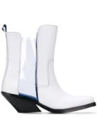 Diesel Cowboy Ankle Boots - White