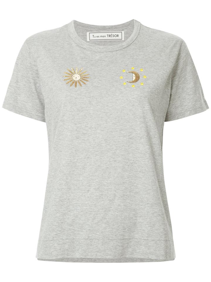 Tu Es Mon Trésor Stress T-shirt - Grey