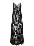 Carolina Herrera Sheer Animal Dress - Black