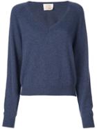 A Shirt Thing V-neck Sweater - Blue
