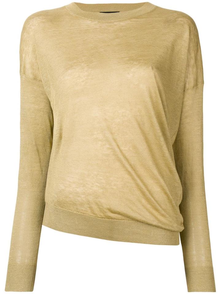 Theory Asymmetric Hem Jumper - Green