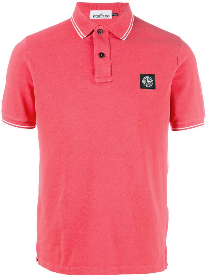 Stone Island Classic Polo, Size: Xl, Red, Cotton/spandex/elastane