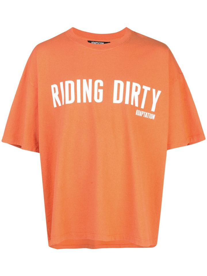 Adaptation 'riding Dirty' T-shirt - Orange