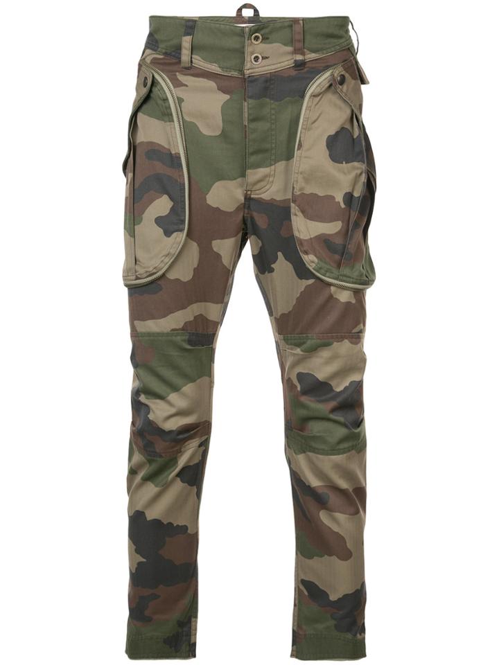 Faith Connexion Camouflage Track Trousers - Green
