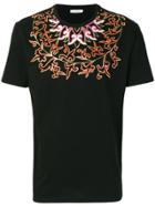 Versace Collection Collar Print T-shirt - Black