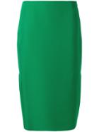 Marni Silk Pencil Skirt - Green