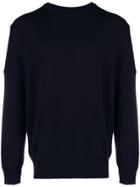 Paul & Shark Ribbed Detailed Jumper - Blue