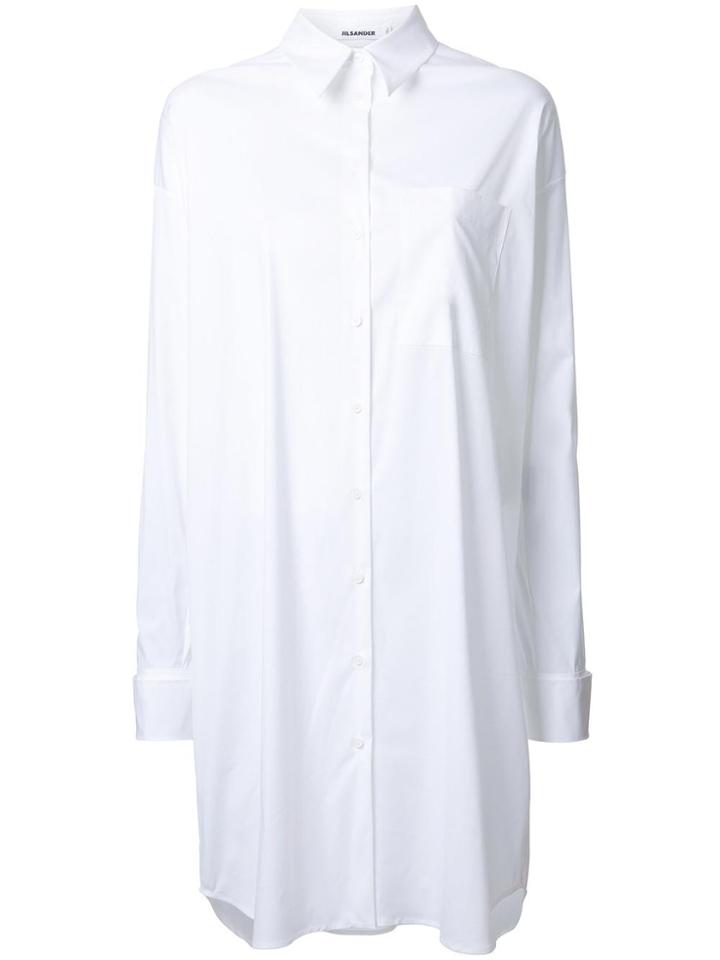 Jil Sander Long Shirt - White