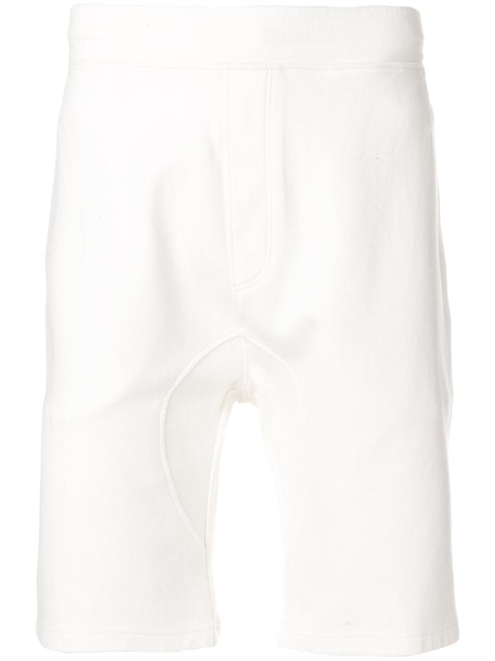 Neil Barrett Drop Crotch Track Shorts - White