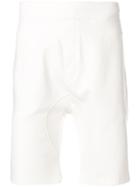 Neil Barrett Drop Crotch Track Shorts - White