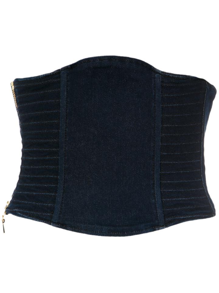 Tufi Duek Denim Corset - Unavailable