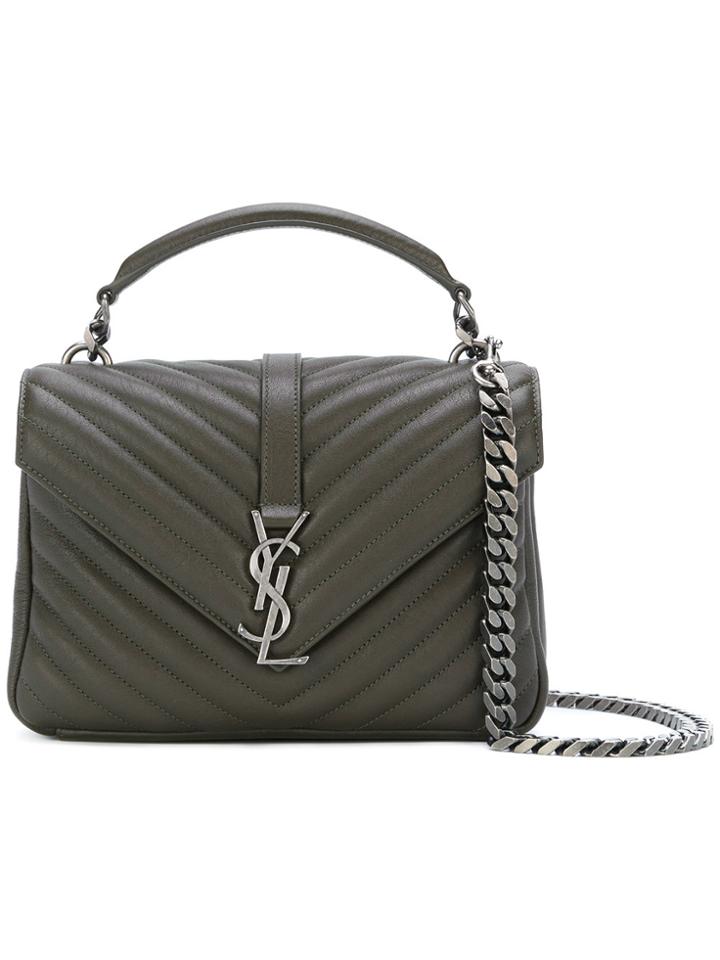 Saint Laurent Collège Shoulder Bag - Green