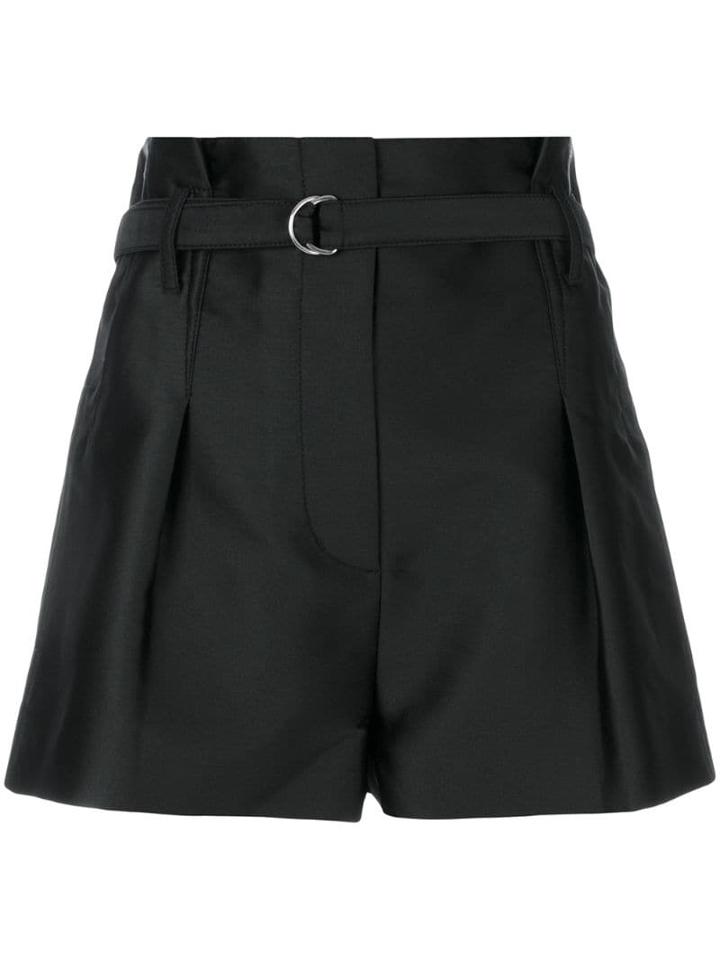 3.1 Phillip Lim Satin Origami Short - Black