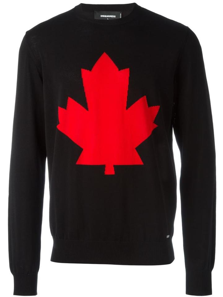 Dsquared2 Logo Intarsia Sweater