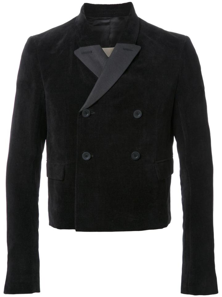 Rick Owens Double Breasted Jacket - Black