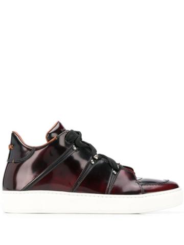 Ermenegildo Zegna Tiziano Mid-top Sneakers - Red