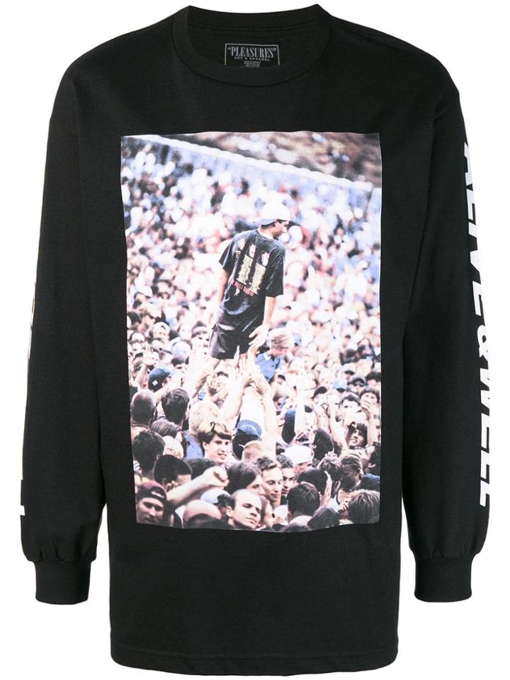 Pleasures Crowd Longsleeved T-shirt - Black