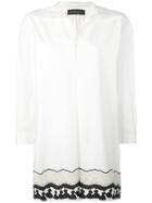 Rossella Jardini Long Tassel Print Shirt - White