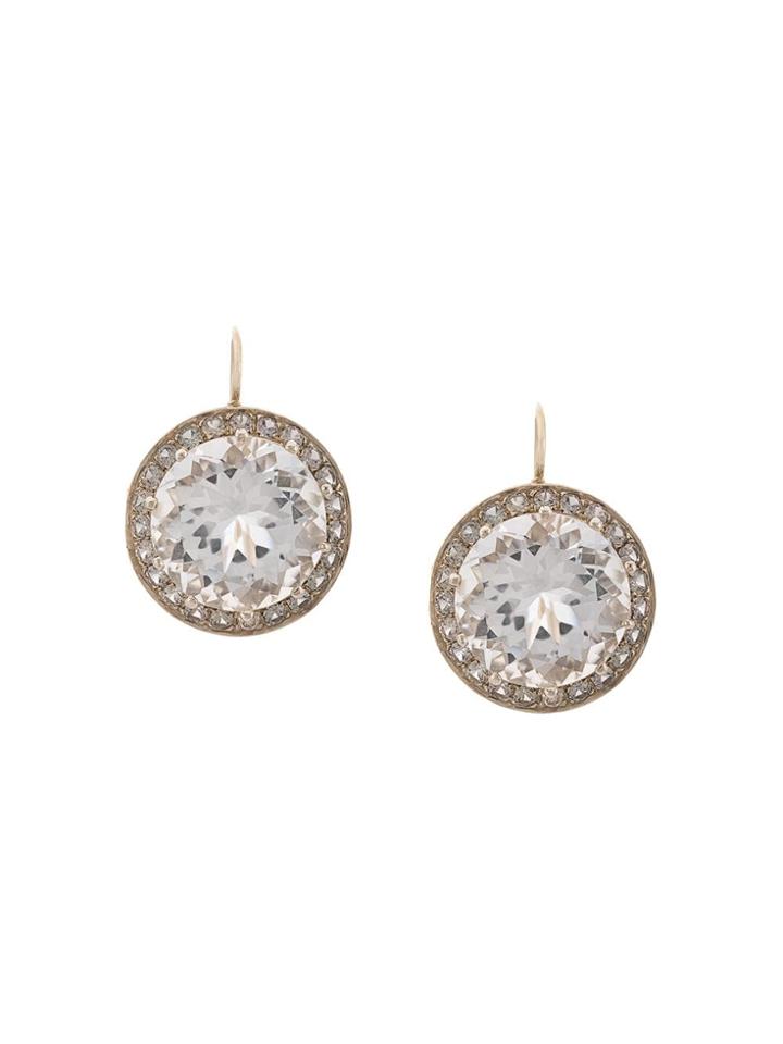 Andrea Fohrman 18kt Yellow Gold, Rock Crystal And Lavendar Sapphire