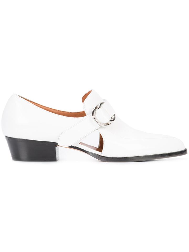Derek Lam Lee Side Buckle Loafer - White