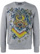 Etro Floral Print Sweatshirt - Grey