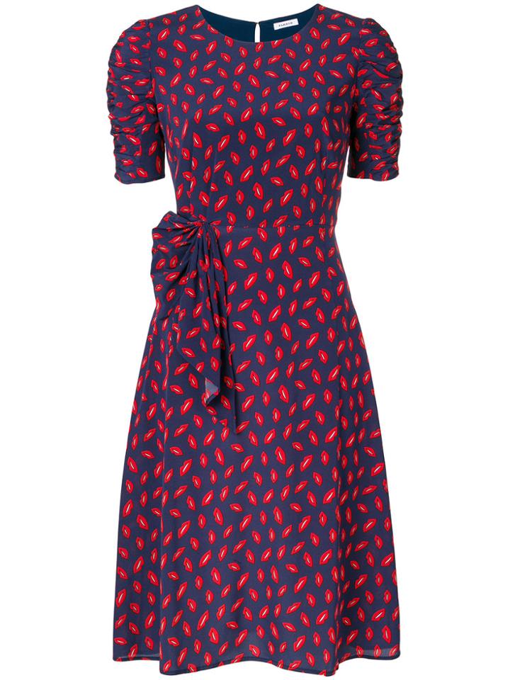 P.a.r.o.s.h. Lips Print Dress - Blue