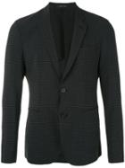 Emporio Armani - Two Button Blazer - Men - Silk/cotton/spandex/elastane/virgin Wool - 54, Grey, Silk/cotton/spandex/elastane/virgin Wool