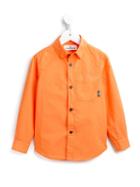 Stone Island Kids Cutaway Collar Shirt, Boy's, Size: 8 Yrs, Yellow/orange