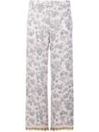 Prada Rabbit-print Pyjama Trousers - Multicolour
