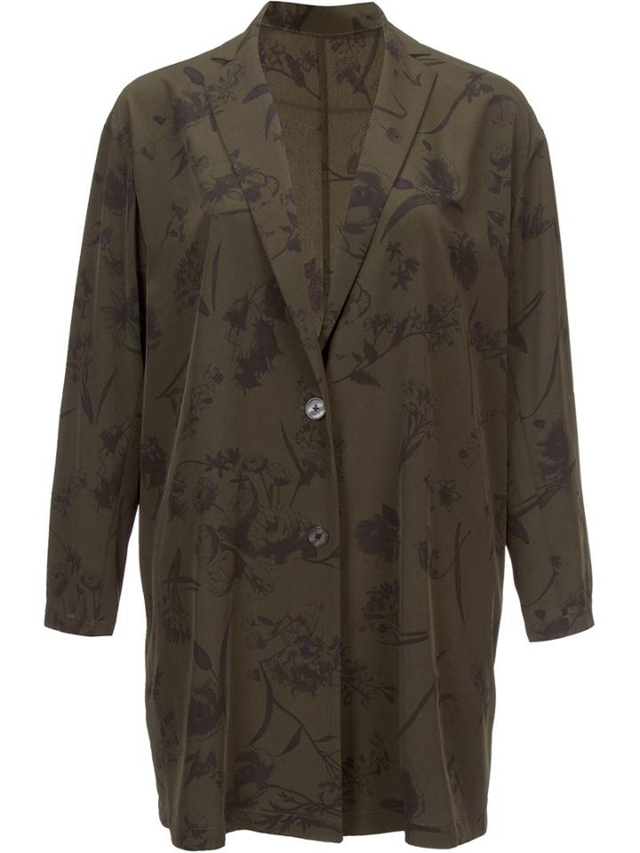 En Route Floral Print Coat