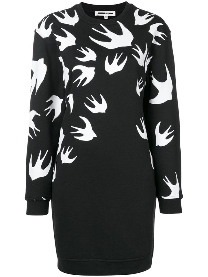 Mcq Alexander Mcqueen Sparrow Knit Jumper Dress - Black
