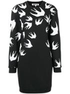Mcq Alexander Mcqueen Sparrow Knit Jumper Dress - Black