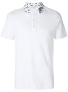 Etro Paisley Collar Polo Shirt - White
