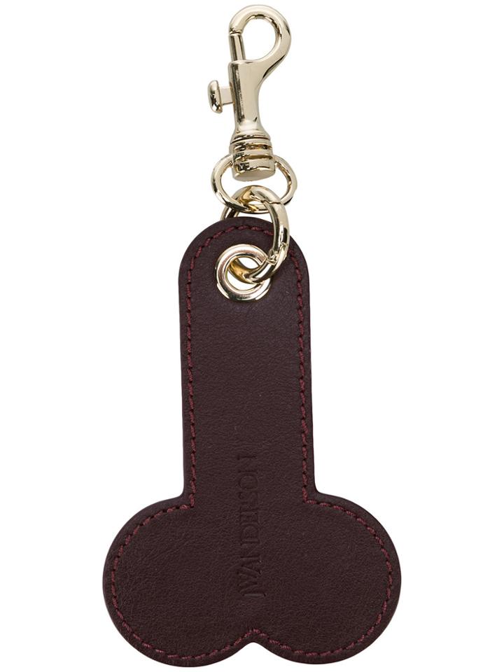 Jw Anderson Pendant Keyring - Brown