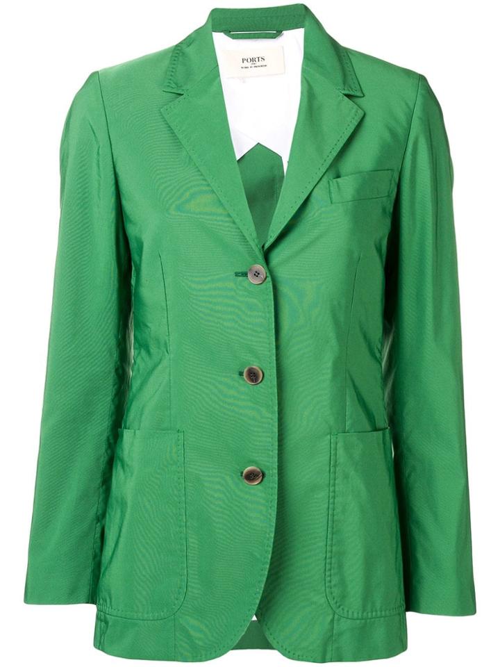 Ports 1961 Classic Single-breasted Blazer - Green