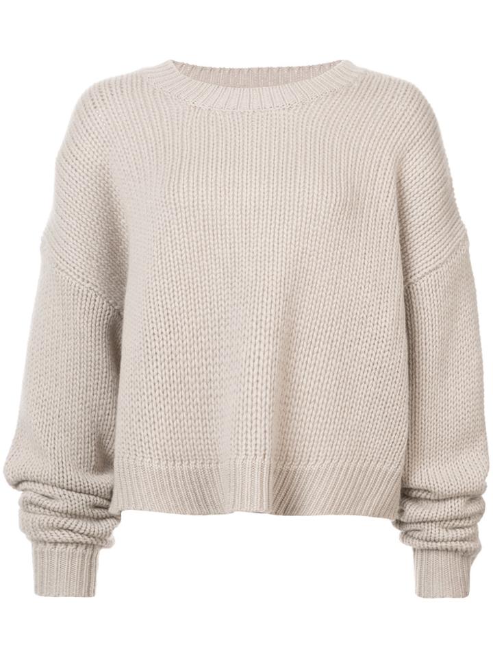 Theperfext Chunky Sweater - Nude & Neutrals