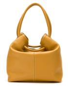 Mara Mac Leather Bucket Bag - Orange