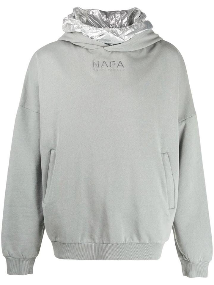 Napa By Martine Rose Embroidered Kogo Hoodie - Grey