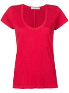 Rag & Bone U-neck T-shirt - Red